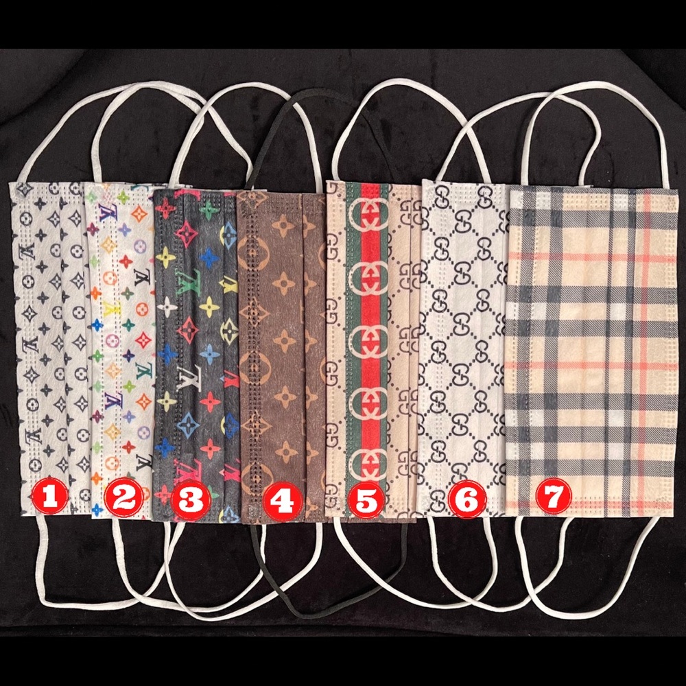Disposable Designer Face Mask (50 QTY)